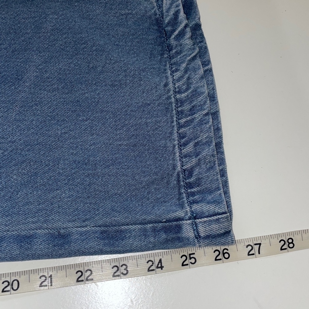 High-Rise Wide Leg Denim Pants in Blue - Picture 12 of 12